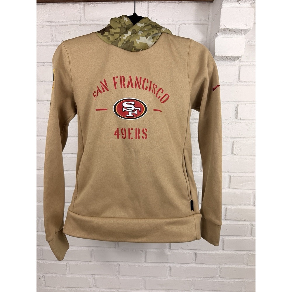 Nike San Francisco 49ers Salute to Service Hoodie XS NFL On Field Dri-FIT